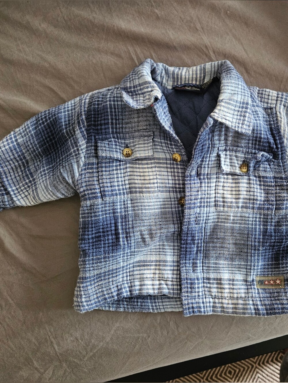 Insulated Cotton Shirt Jacket 12 Months